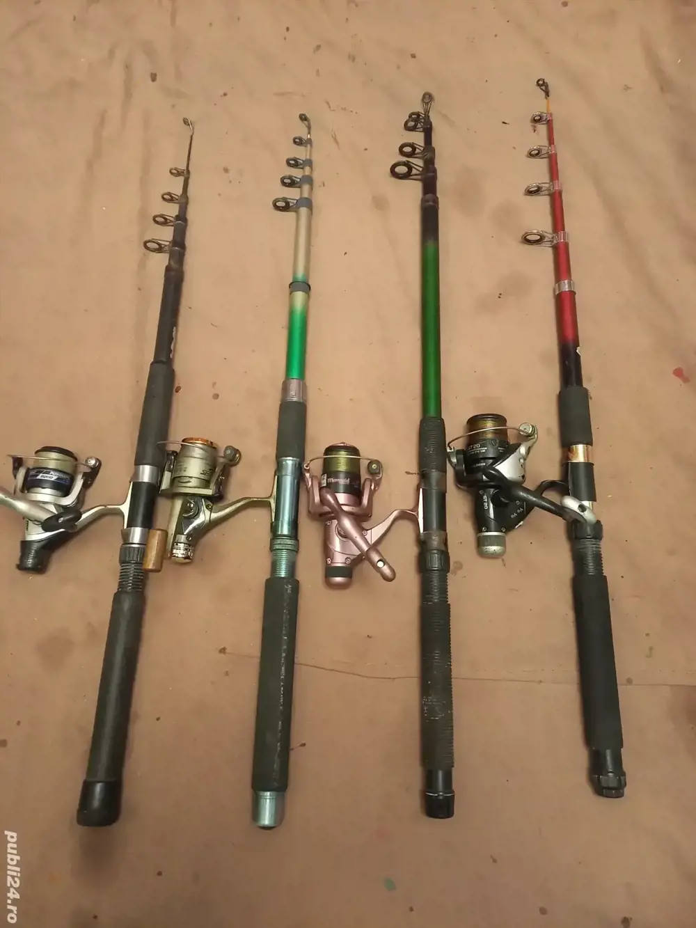 Lansete 2,4m, telescopica cu muinete 300