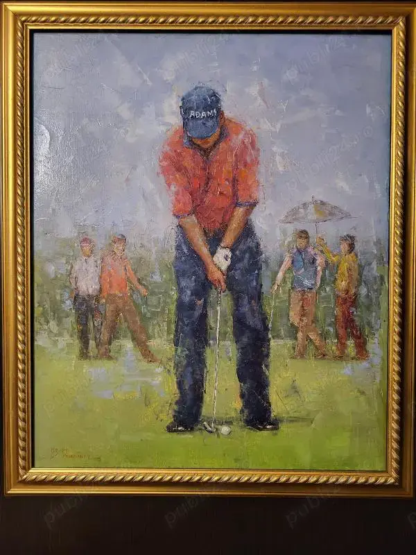 Tablou pictor francez J.B. Fournier, pictura in ulei pe panza