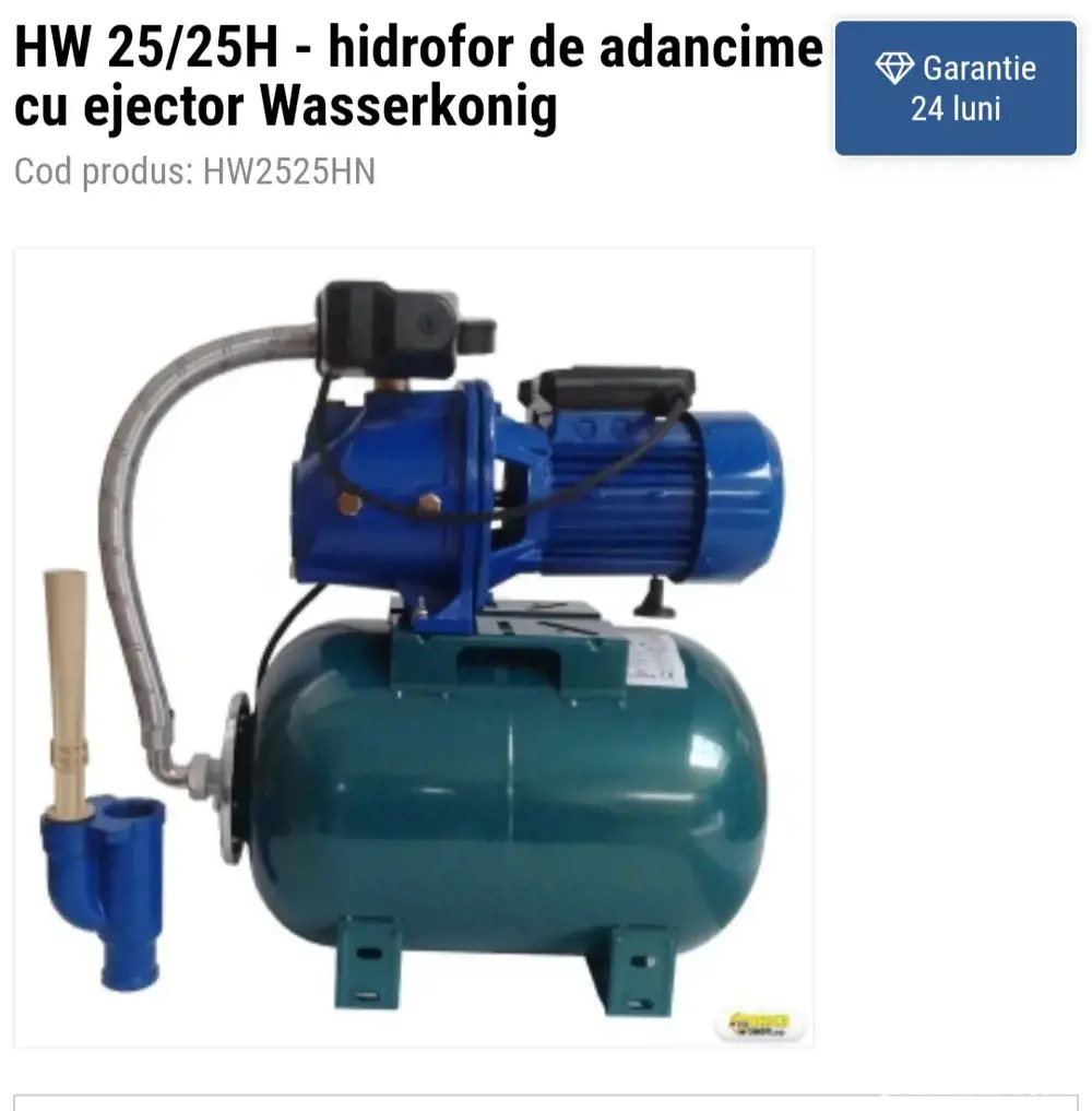 Hidrofor de adancime HW25 25H