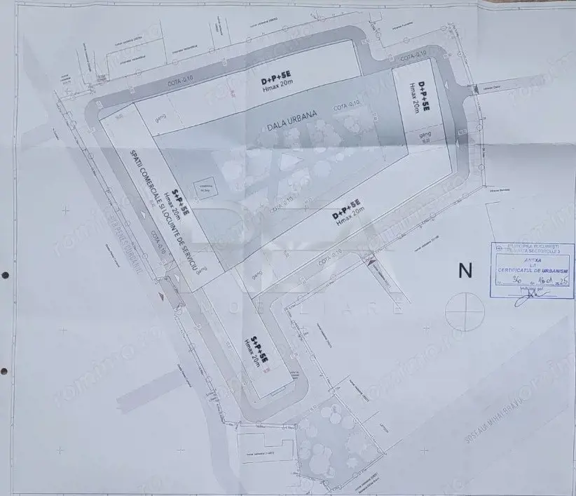 Teren 17.642 mp Dezvoltare Rezidențială Metrou Mihai Bravu Certificat Urbanism