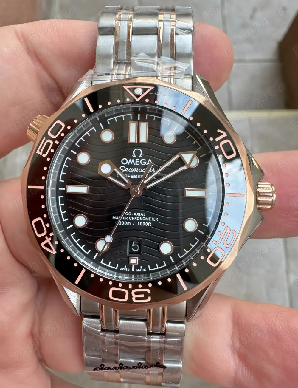 Omega Seamaster 300m 2018 Blk RG SS Black GDF MY8215
