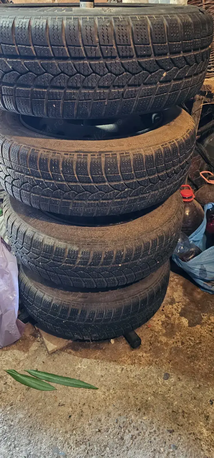 Anvelope iarna + jante 185 x 65 x R15