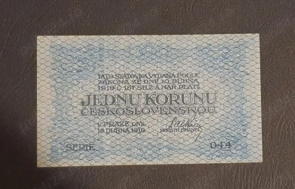 1 korunu 1919 Cehoslovacia 