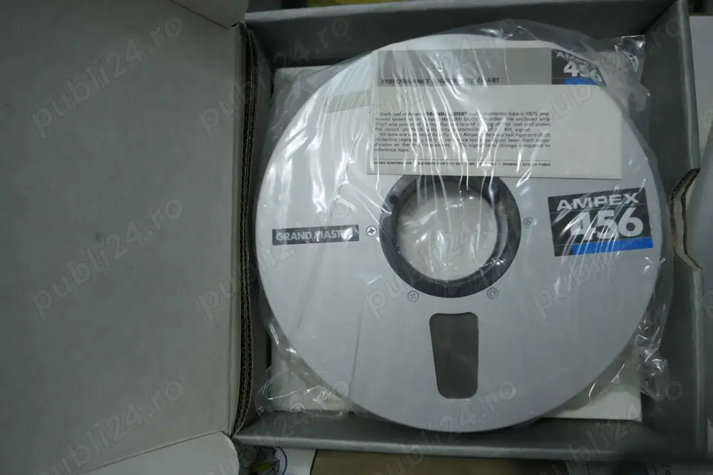 Banda 2" Magnetofon Ampex 456 Grand Master Studio Mastering Audio Tape