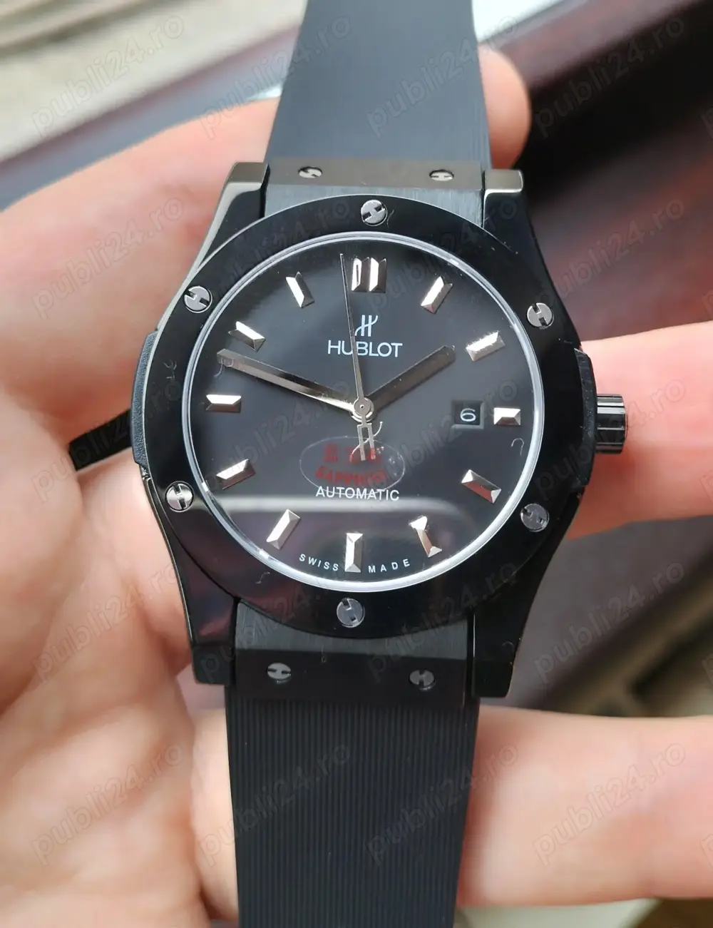 Hublot Fusion Bang Vendome 45 mm DLC   Rubber Black Automatic Japonez Citizen Miyota 8215