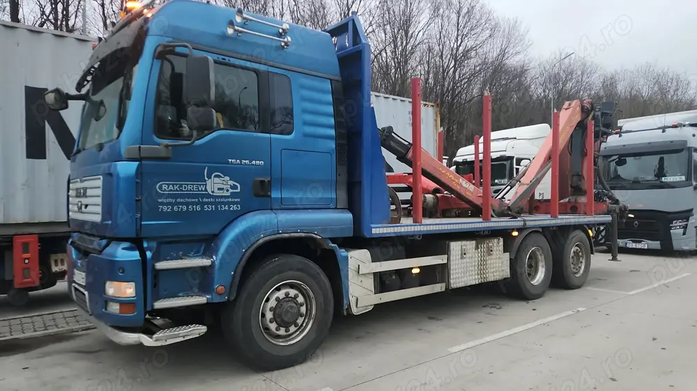 Vand camion forestier Man Tga 33.460 cu Epsilon 
