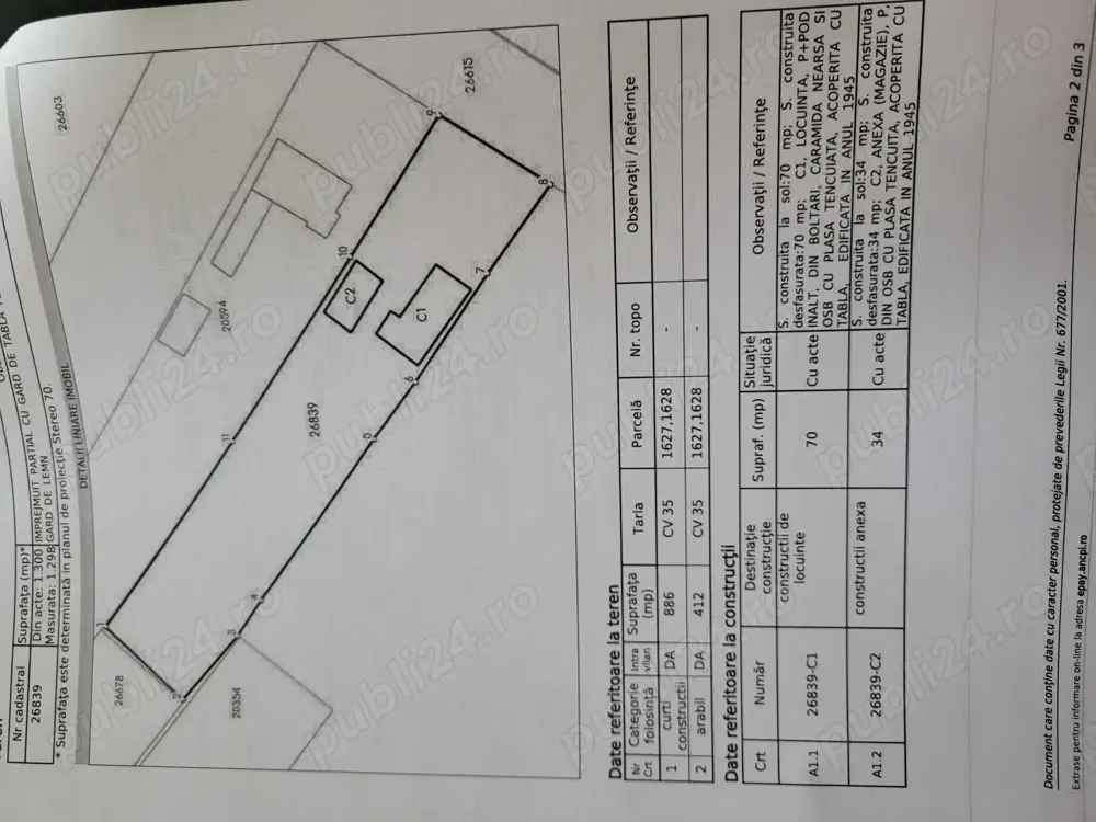 Casă+teren 1300m2 Bradeanu 