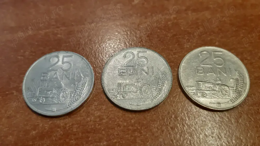 Monede 25 bani din 1966 si 1982 