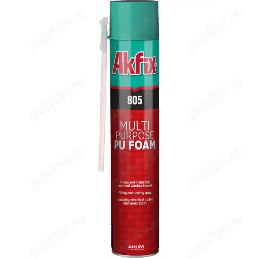 Spuma PU de montaj cu aplicator tip pai 500ML AKFIX - 805