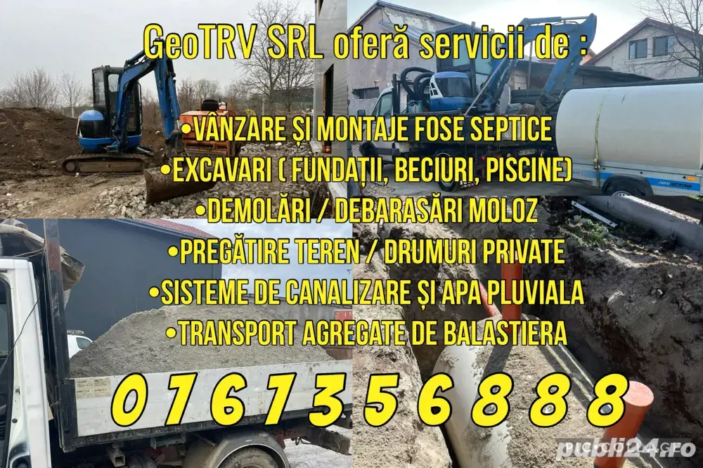 miniexcavator , utilaje de construcții București Ilfov Giurgiu 