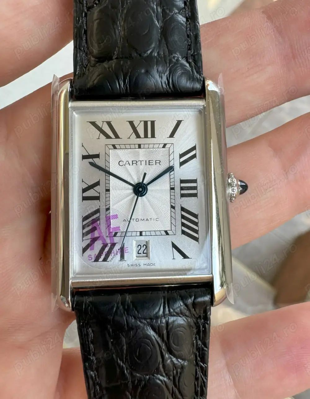 Cartier Tank Must 41 mm Argintiu White Dial AF MY9015