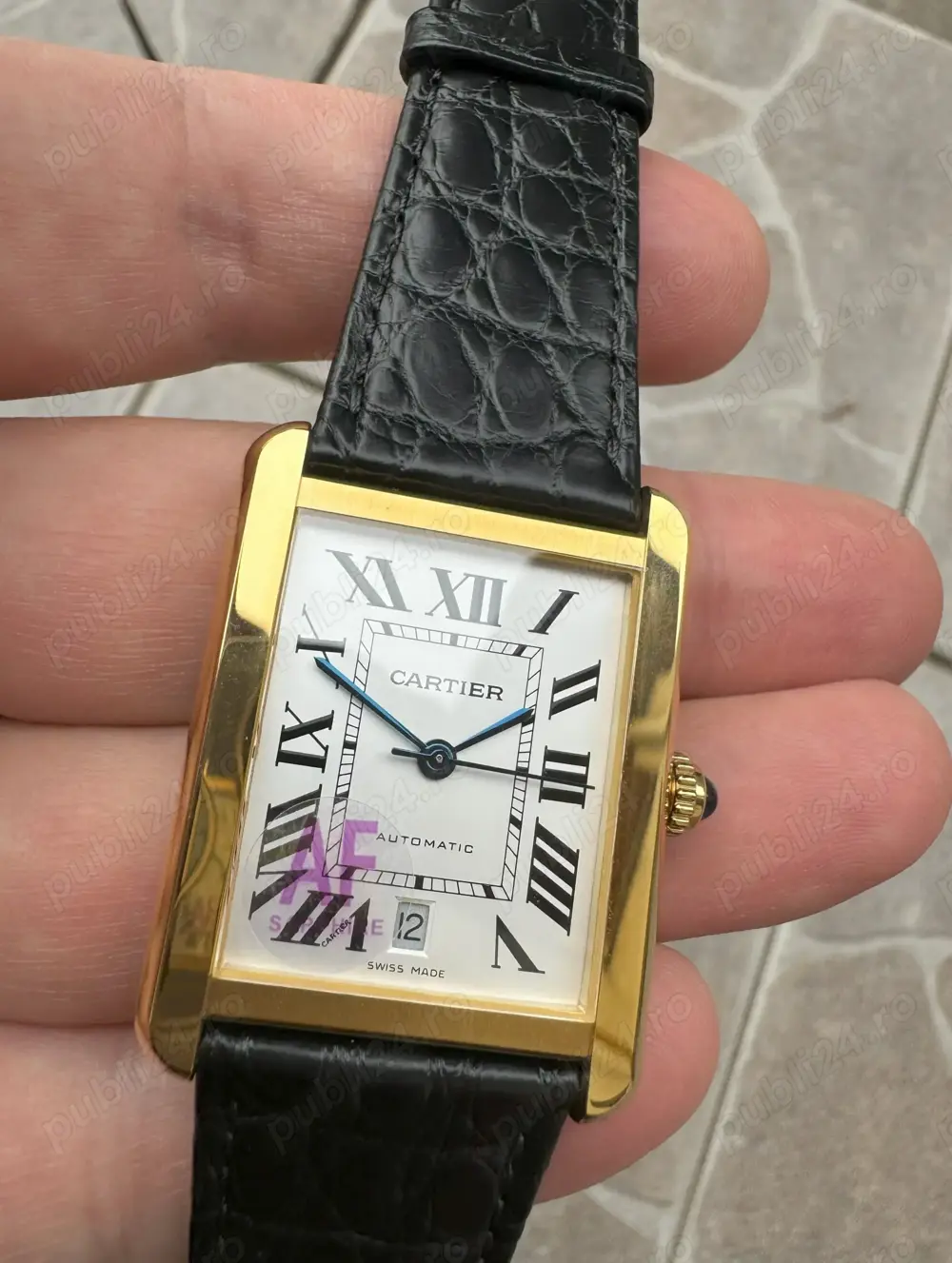 Cartier Tank Must 41mm Aur Galben White Dial AF MY9015