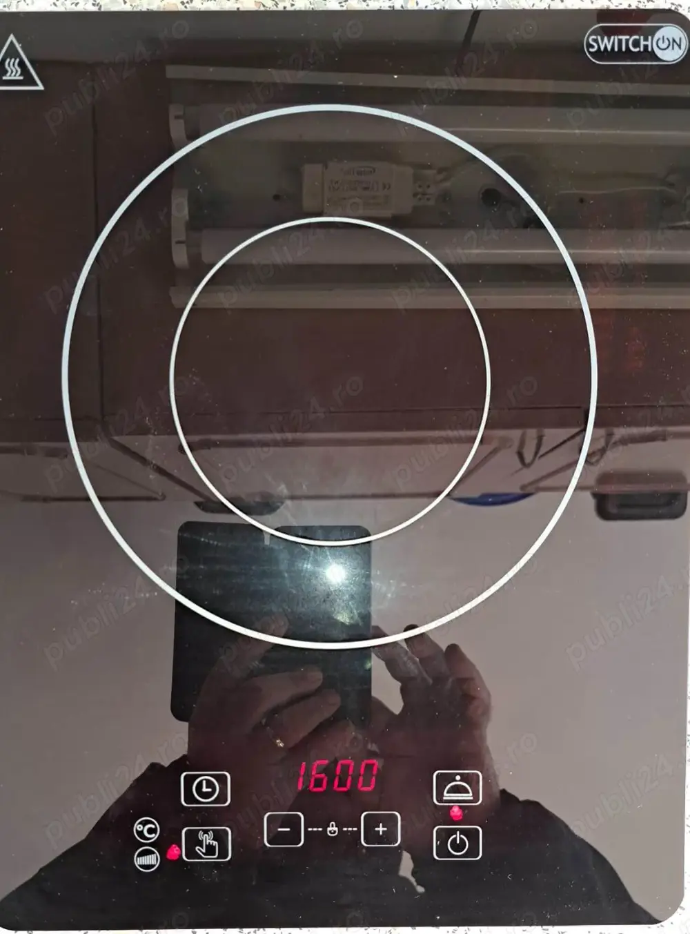 Plita electrica cu inductie Switch On, de 2000 W, Touch screen