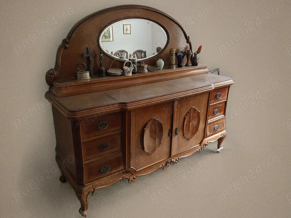 Set mobila sufragerie stil Biedermaier vintage retro veche