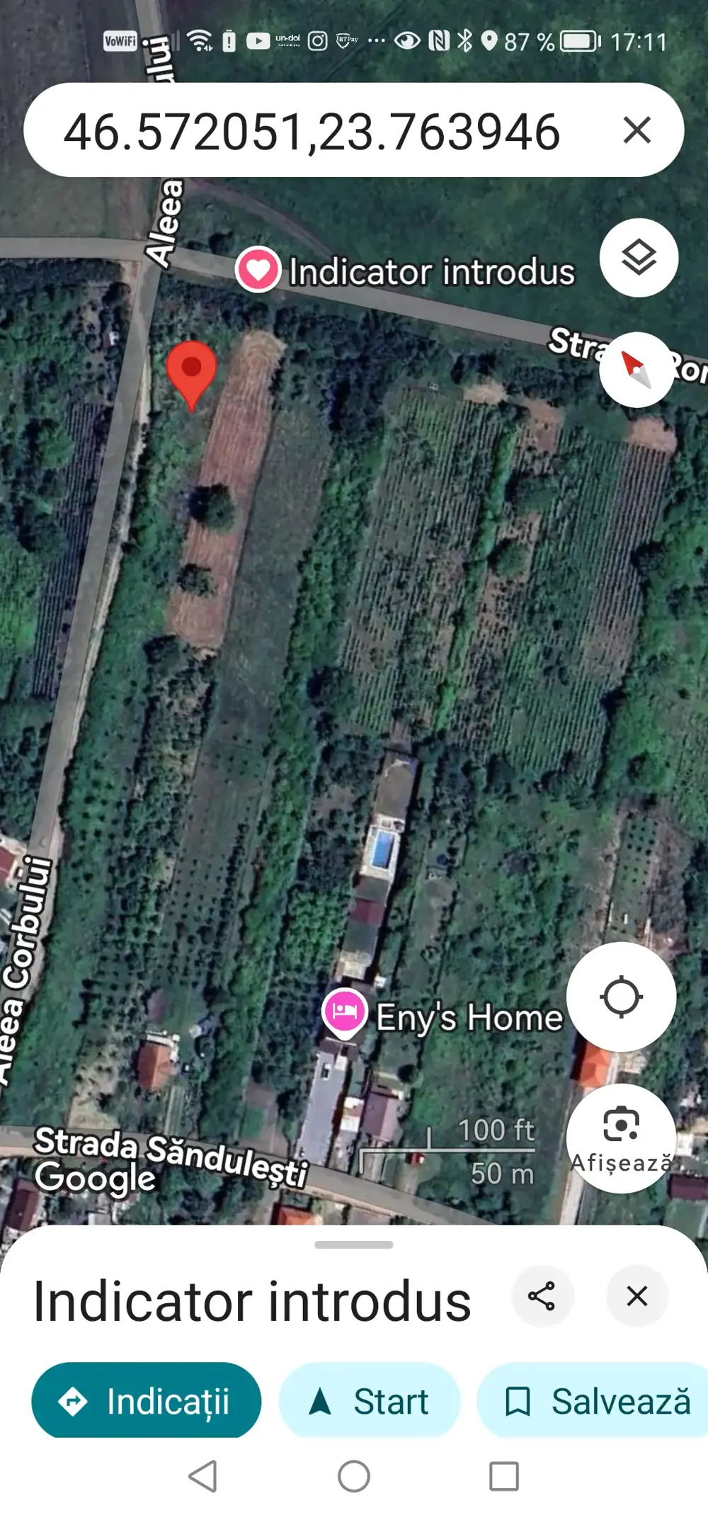 Vand 1500 MP teren intravilan în Turda,str Romana 