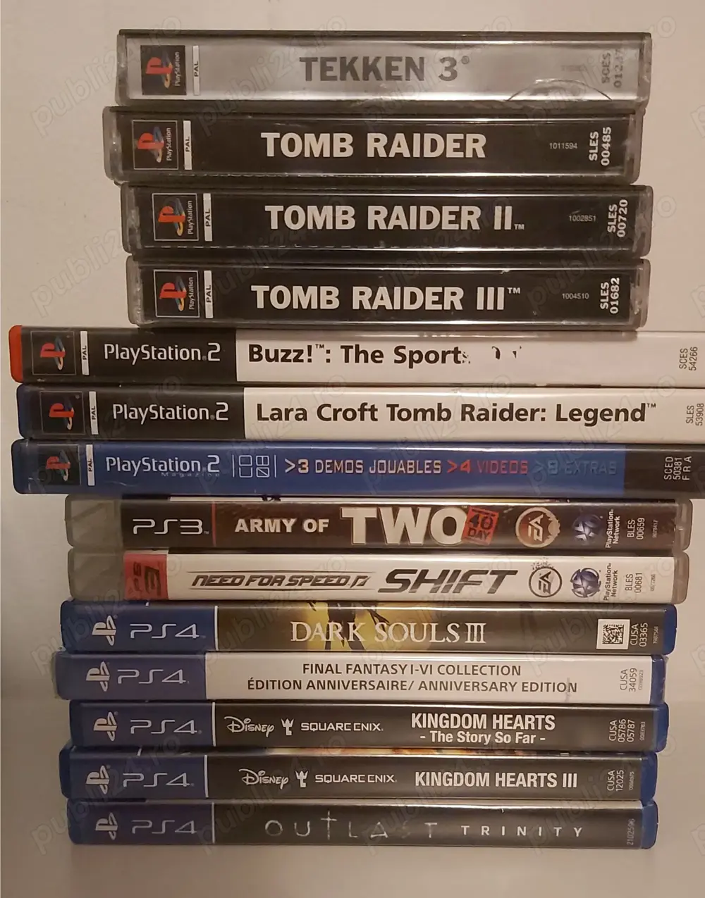 Lot Jocuri Playstation 1,2,3,4 Xbox 360 (Silent Hill 2 Director Cut, Spider Man Web of Shadows etc.)