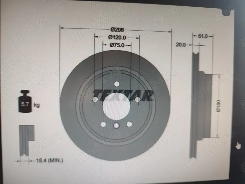 Vand discuri frana spate, NOI, BMW SERIA 5 E39