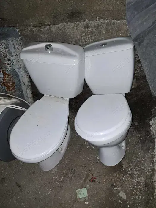 Pret fix !!   SET vas WC Mondial pe pardoseala freestanding cu rezervor aparent si capac