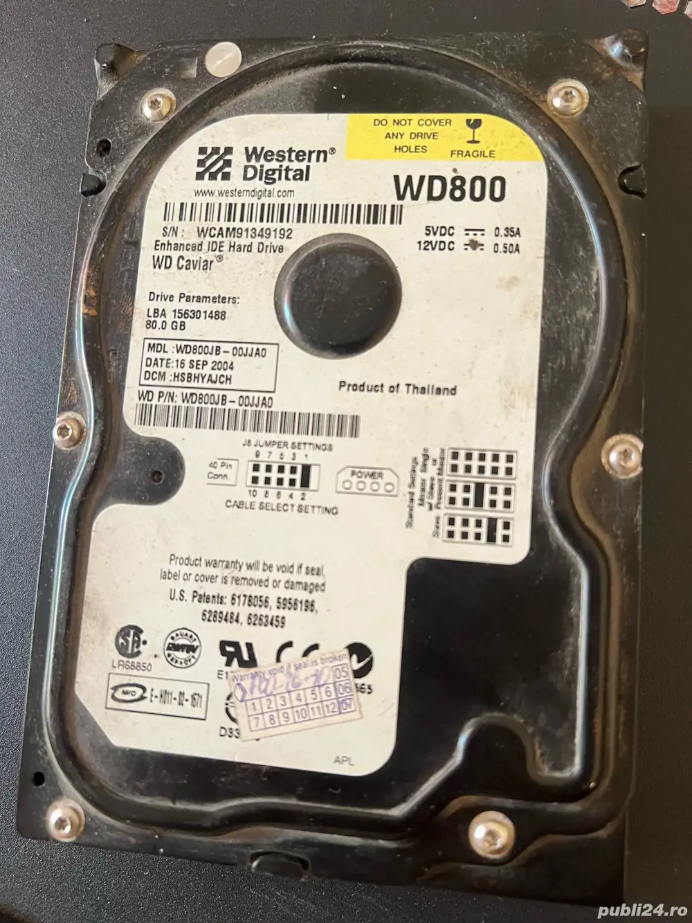 HDD PC 80gb