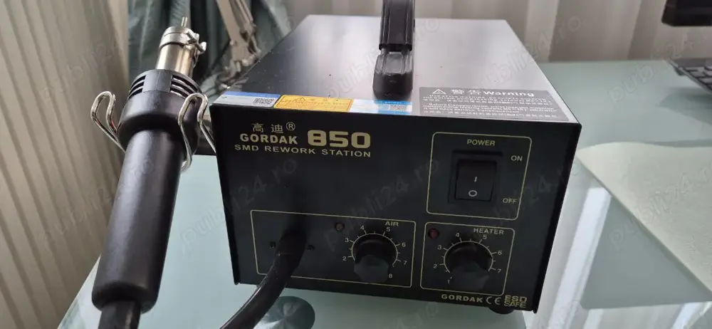 Stație de lipit cu aer cald Gordak 850