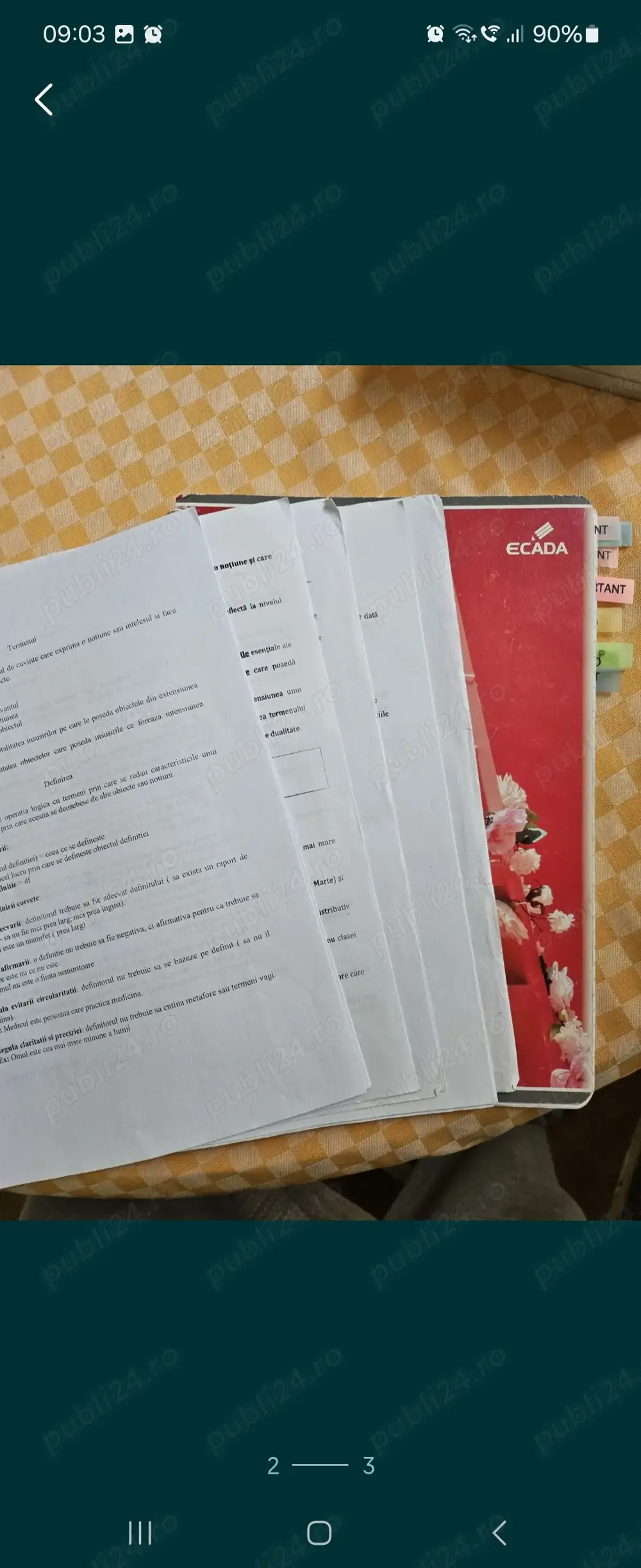 Caiet Logica pt bacalaureat , materia sintetizata