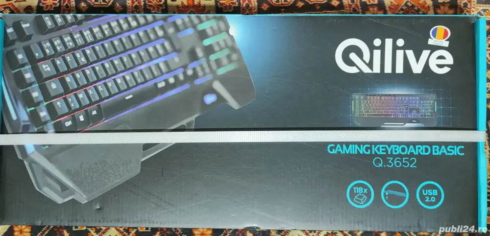 Tastatura gaming iluminare RGB Qilive sigilată 
