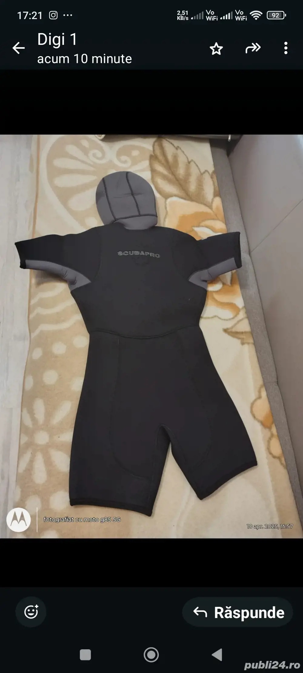 Costum scafandru nou Scubapro XS