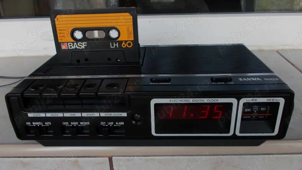 Radio SANWA 5003 ceas casetofon servisat,Germany