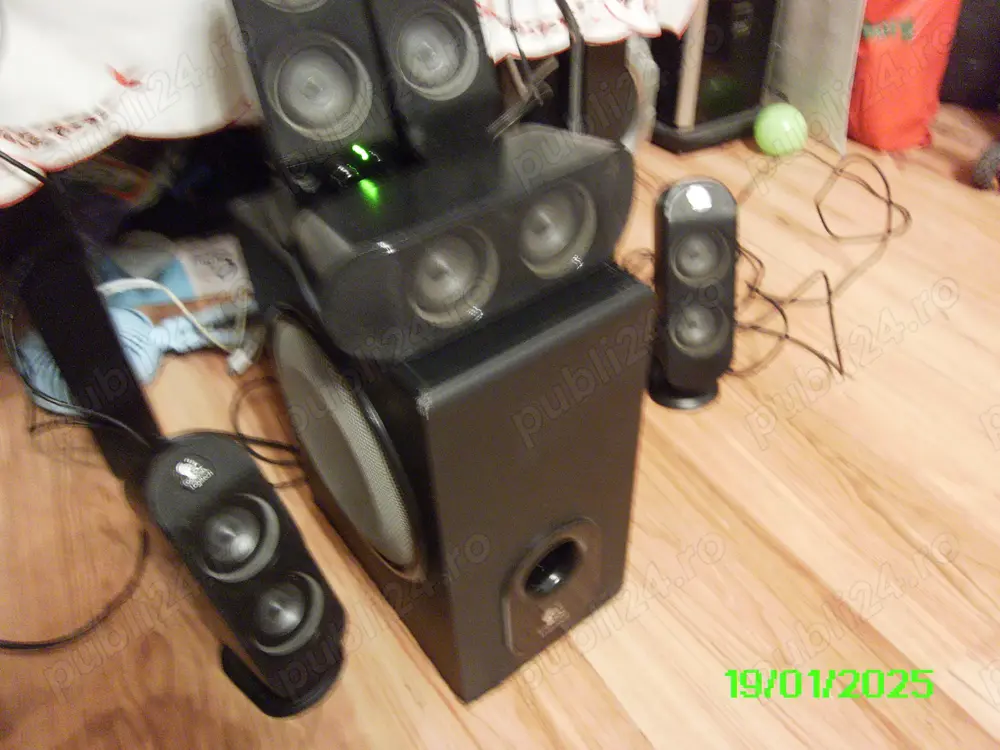 Sistem Logitech X-530 5.1 si placa PC ROG game ON Wifi D4