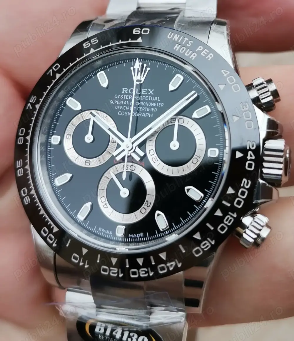 Rolex Daytona 116500 Black 40 mm 904L 4130