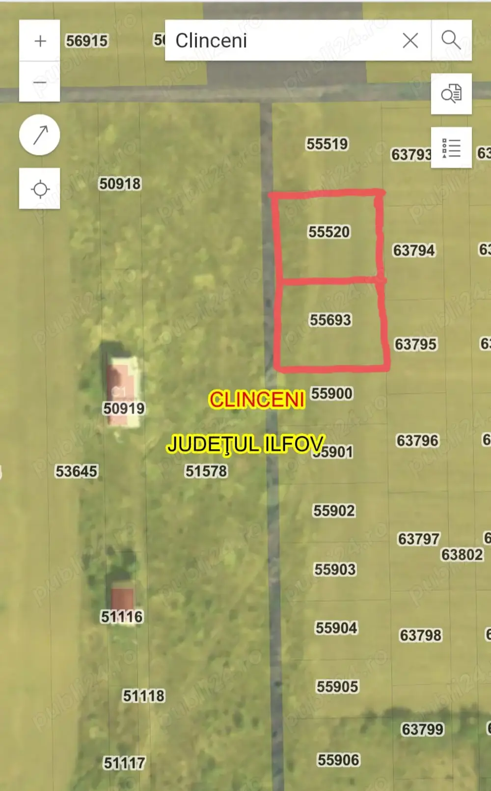 Ultimele 2 loturi Clinceni-Ordoreanu 2x1100mp