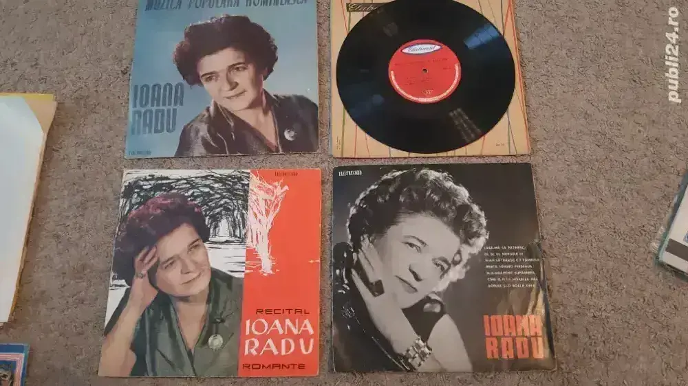 Disc Vinil Ioana Radu 4versiuni Romante si Muzica populara veche, impecabile