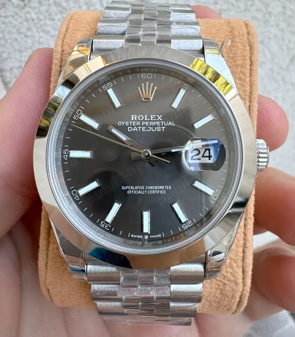 Rolex Datejust 41mm Jubilee 904L Grey VS3235 72h Rezerva de Putere