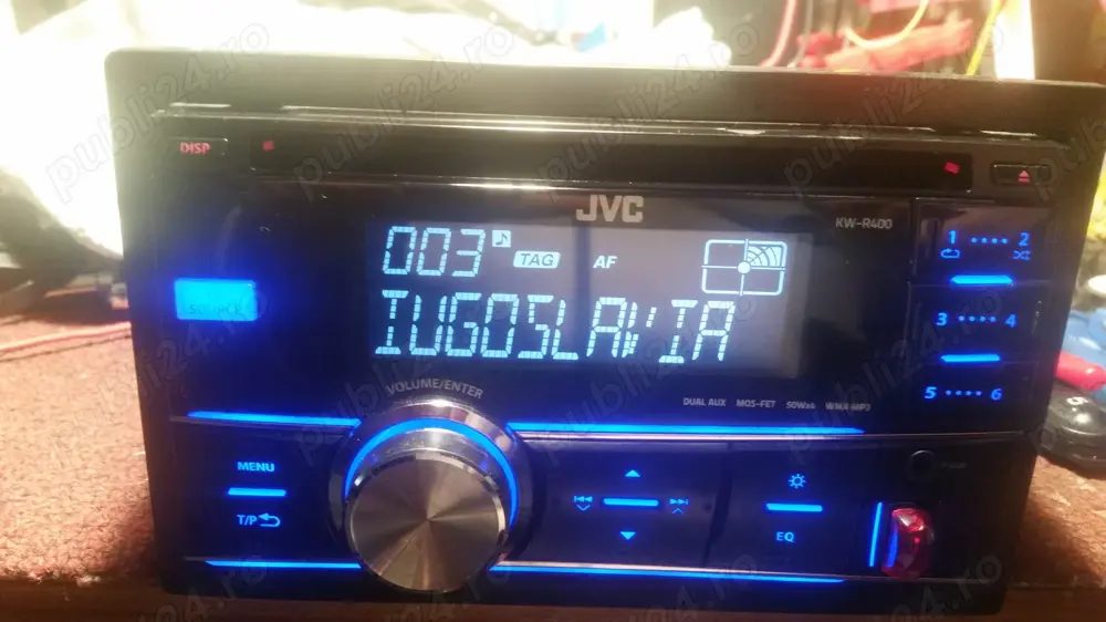 Mp3 auto 2 din JVC, USB 