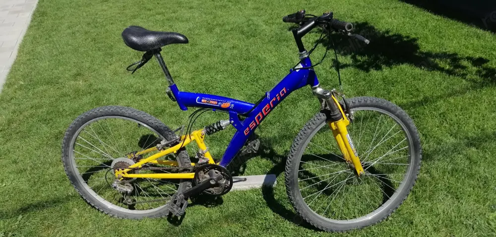Bicicleta MTB italiana Esperia Station 3950 27 bi-amortizata Mountain Bike
