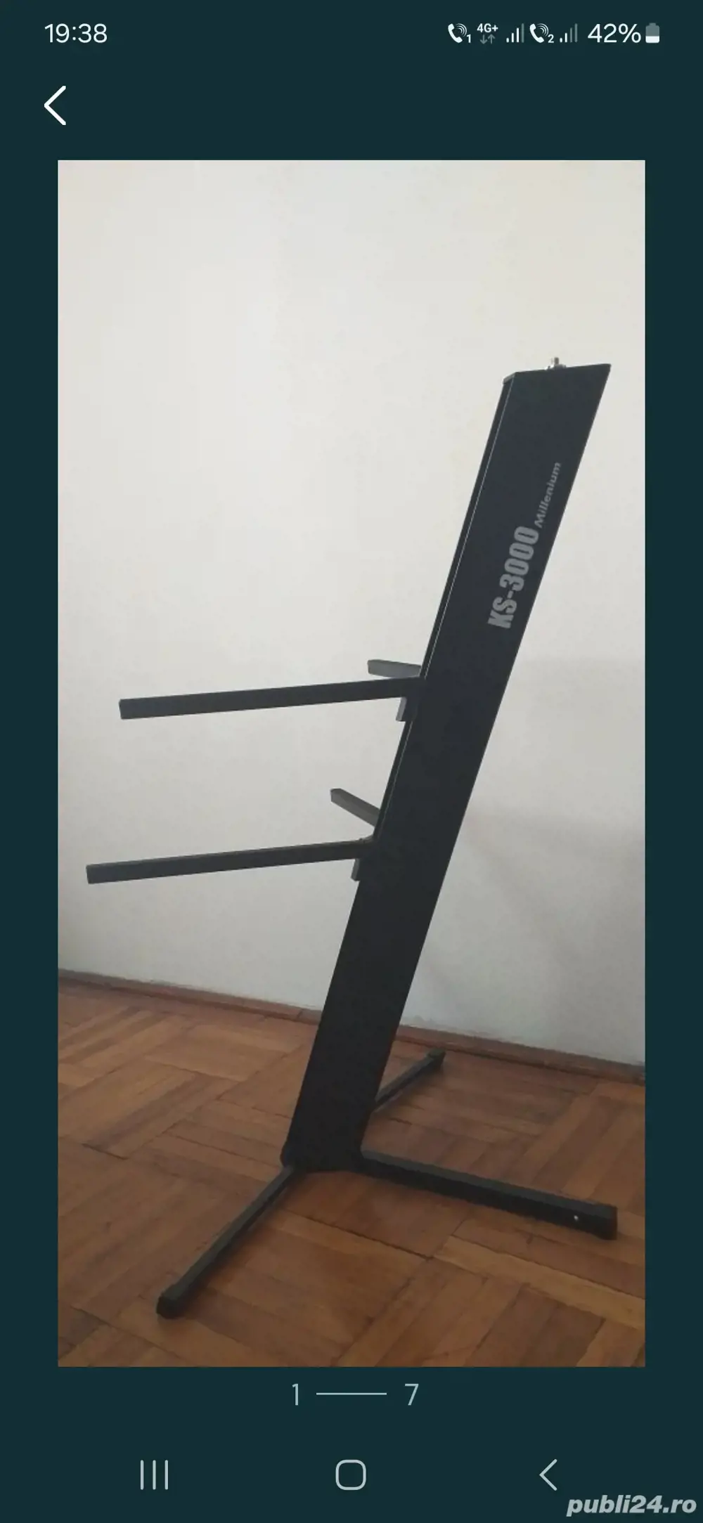 Stativ orga două nivele