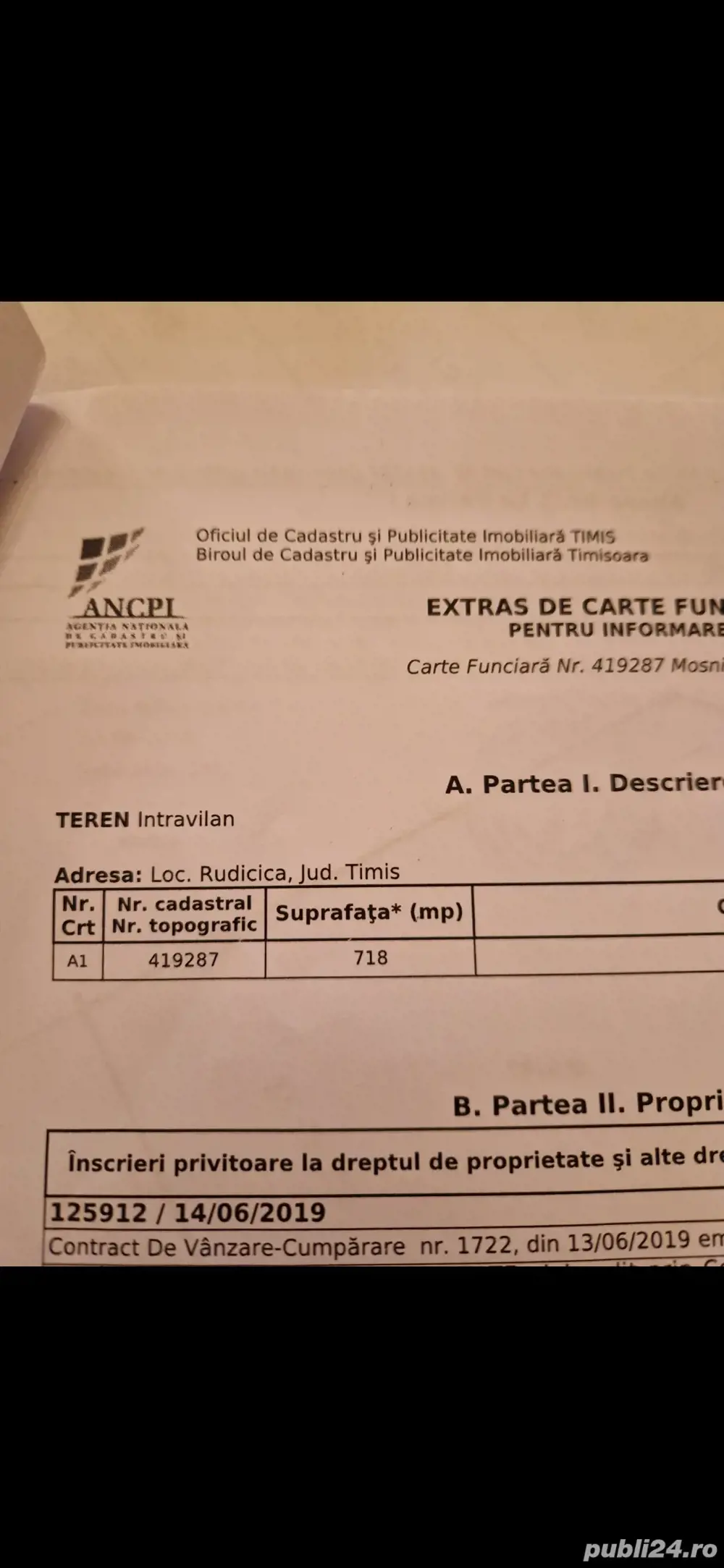 Teren de vânzare 