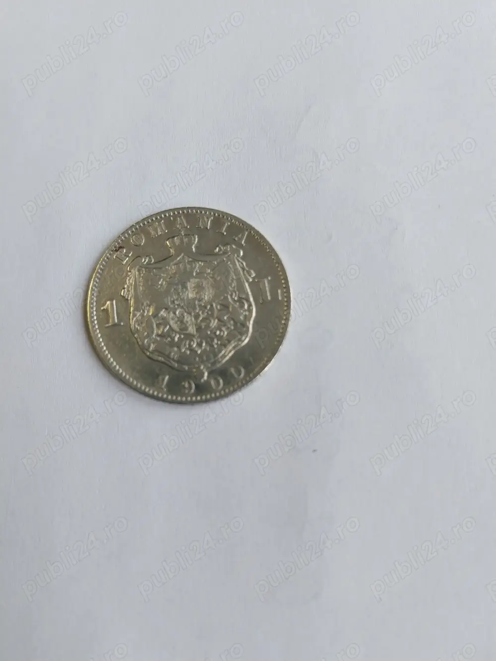 vind moneda argint  de 1 leu 1900 frumoasa