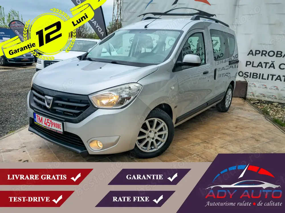 Dacia Dokker 2014.Rate fixe . Garantie 12 luni . Buy back . Test drive . Livrare gratis toata tara