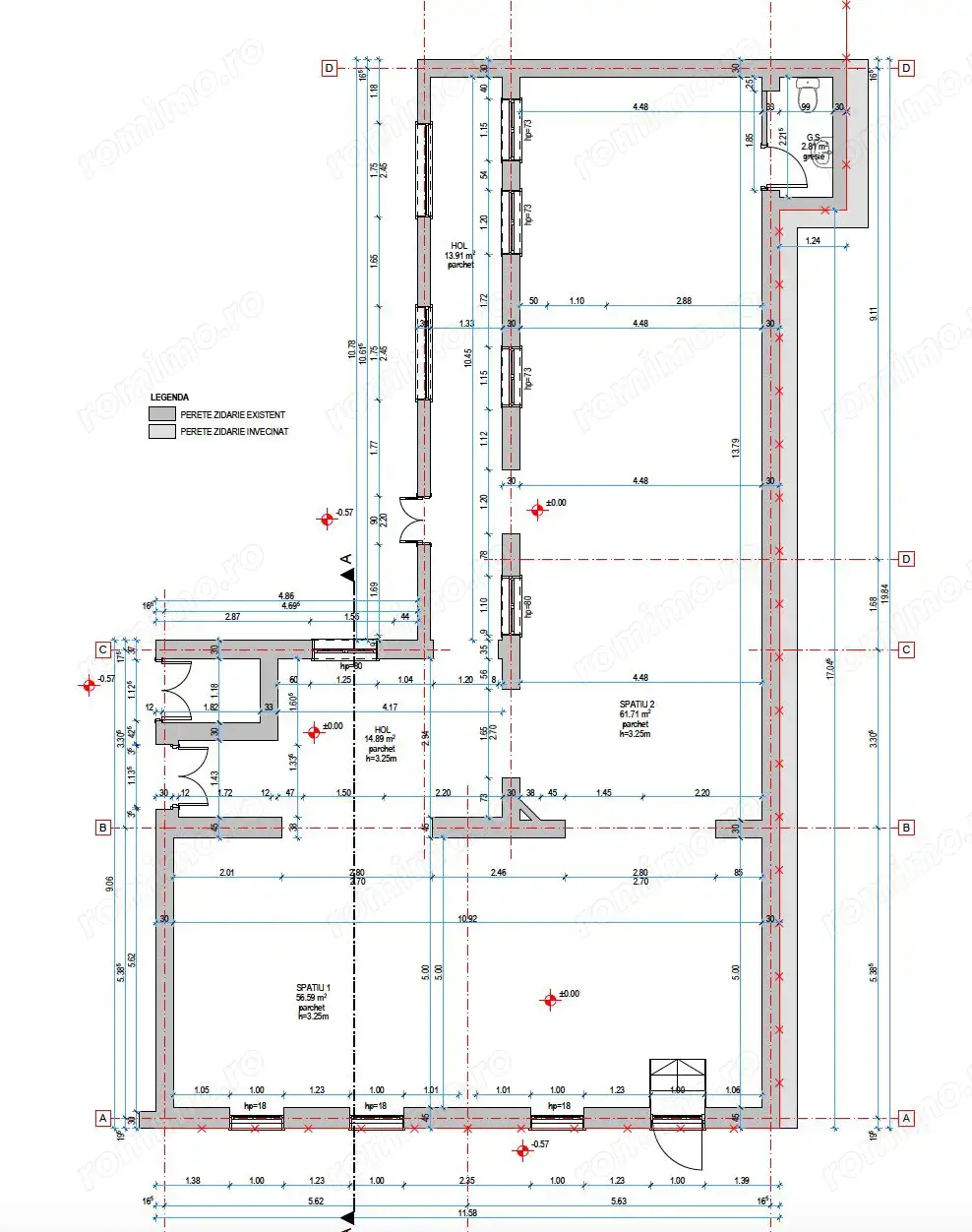 Spatiu comercial sau pentru birouri 150mp utili central, spre piata