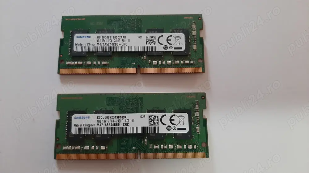 2x 4gb ddr4 sodimm memorii laptop