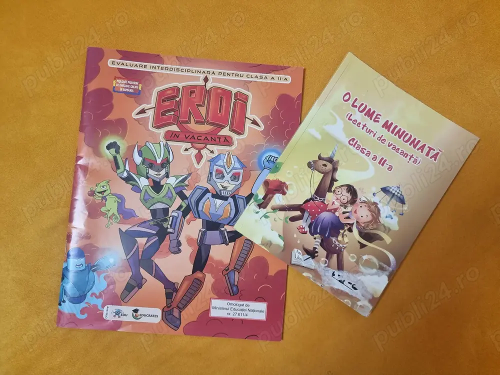 Set 2 carti clasa 2, povesti, activitati, lectura, mate, jocuri