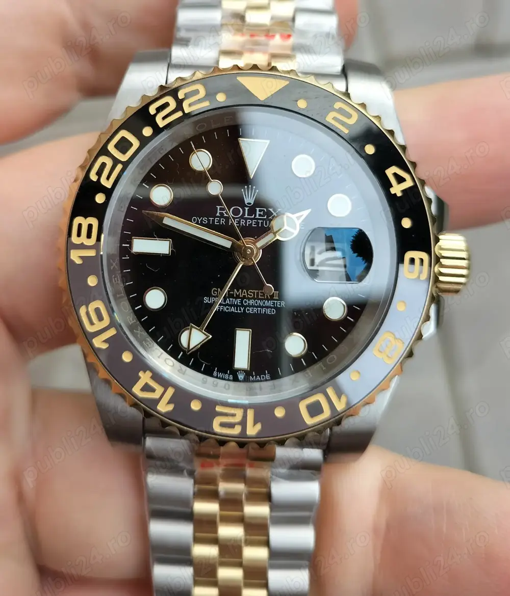 Replica clona 1 la 1 1:1 Rolex GMT Master 2 II 40 mm Automatic Two Tone Jubile Jubilee