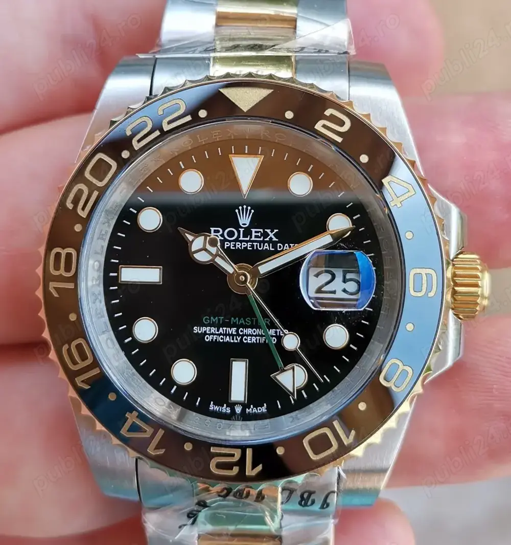 Replica Clona Rolex GMT Master 2 Black 126713LN, Oyster