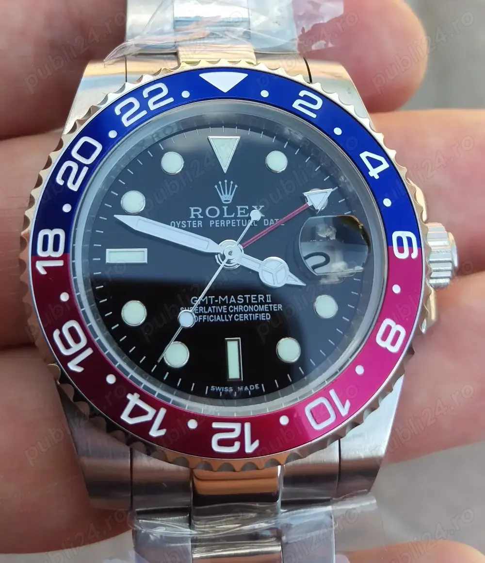 Replica Clona Rolex GMT Master 2 Pepsi 126710BLRO, Oyster