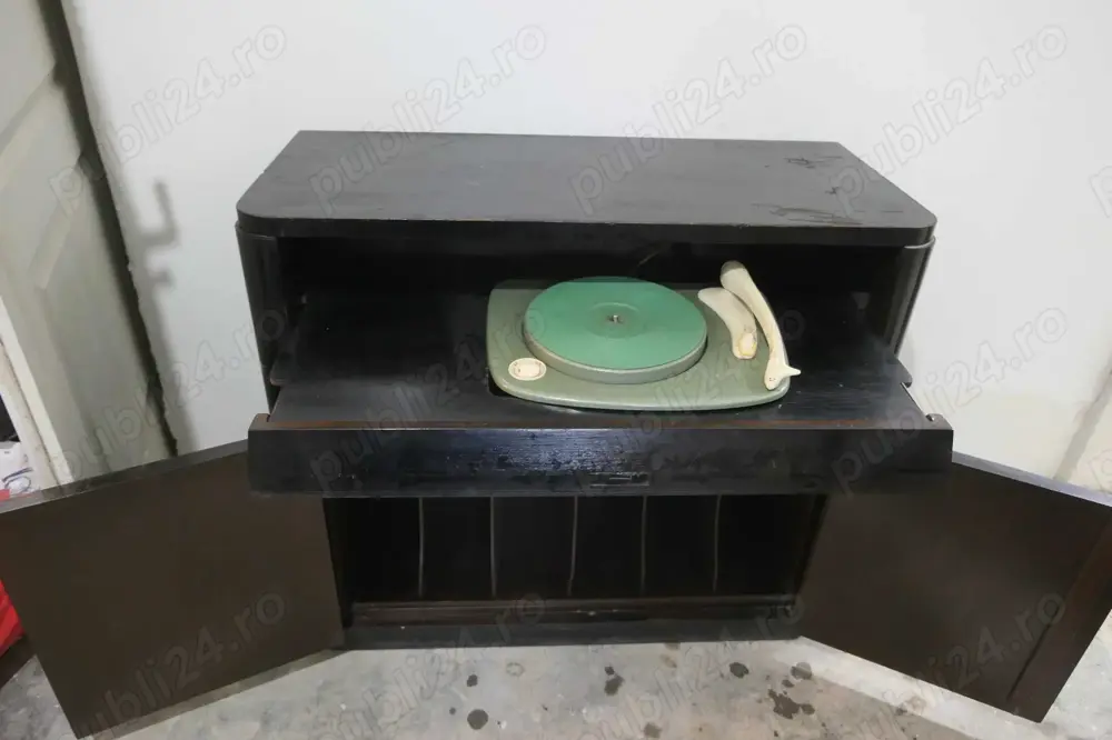 Pick-up Pick-up SUPRAPHON Tip Comoda Lemn Suport Discuri 4 Viteze