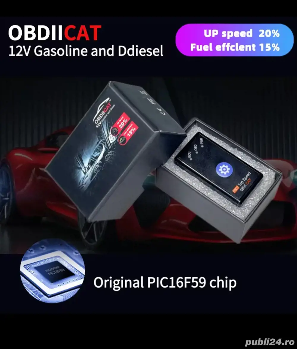 Chip Tuning Auto OBD2 Mareste Puterea Motor Cuplu Economie Combustibil