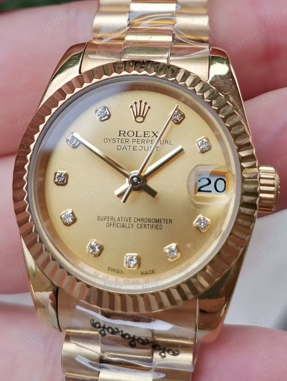Rolex Lady Datejust Automatic geam Safir 31 mm