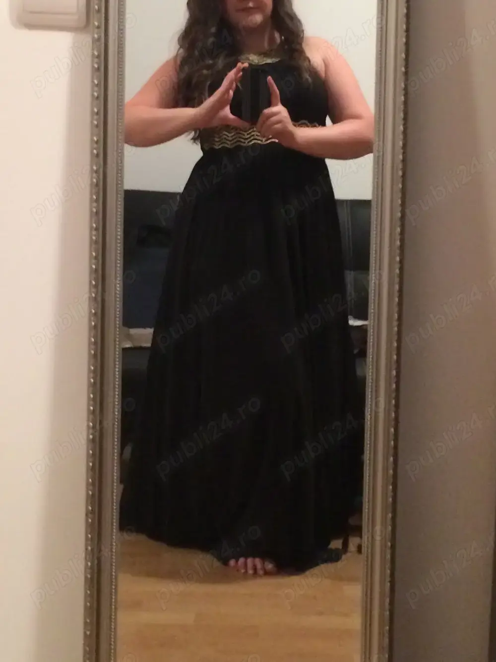 Rochie de ocazie lunga - culoare neagra