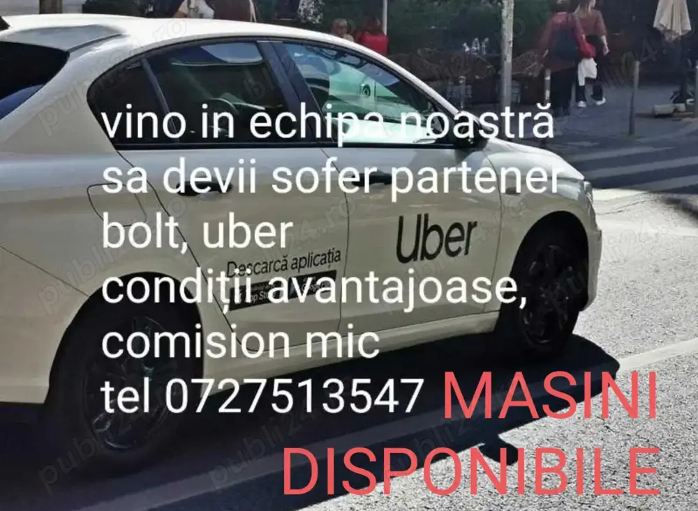 Flotă parteneră uber, bolt angajăm soferi cu atestat Flotă parteneră uber, bolt angajăm soferi cu atestat